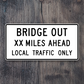 Bridge Out Ahead United States Road Sign Sticker