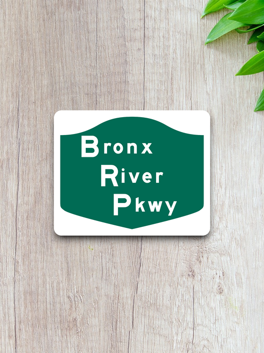 Bronx River Parkway Shield Road Sign Sticker