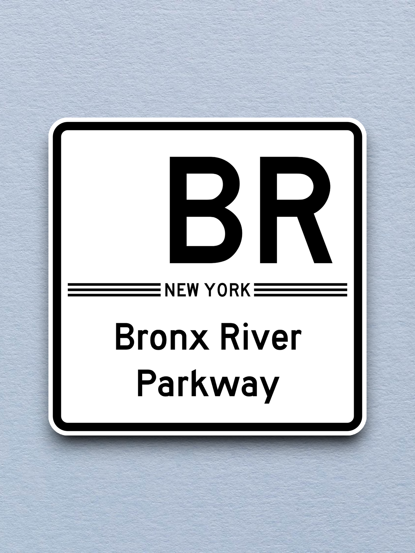 Bronx River Parkway Shield Road Sign Sticker