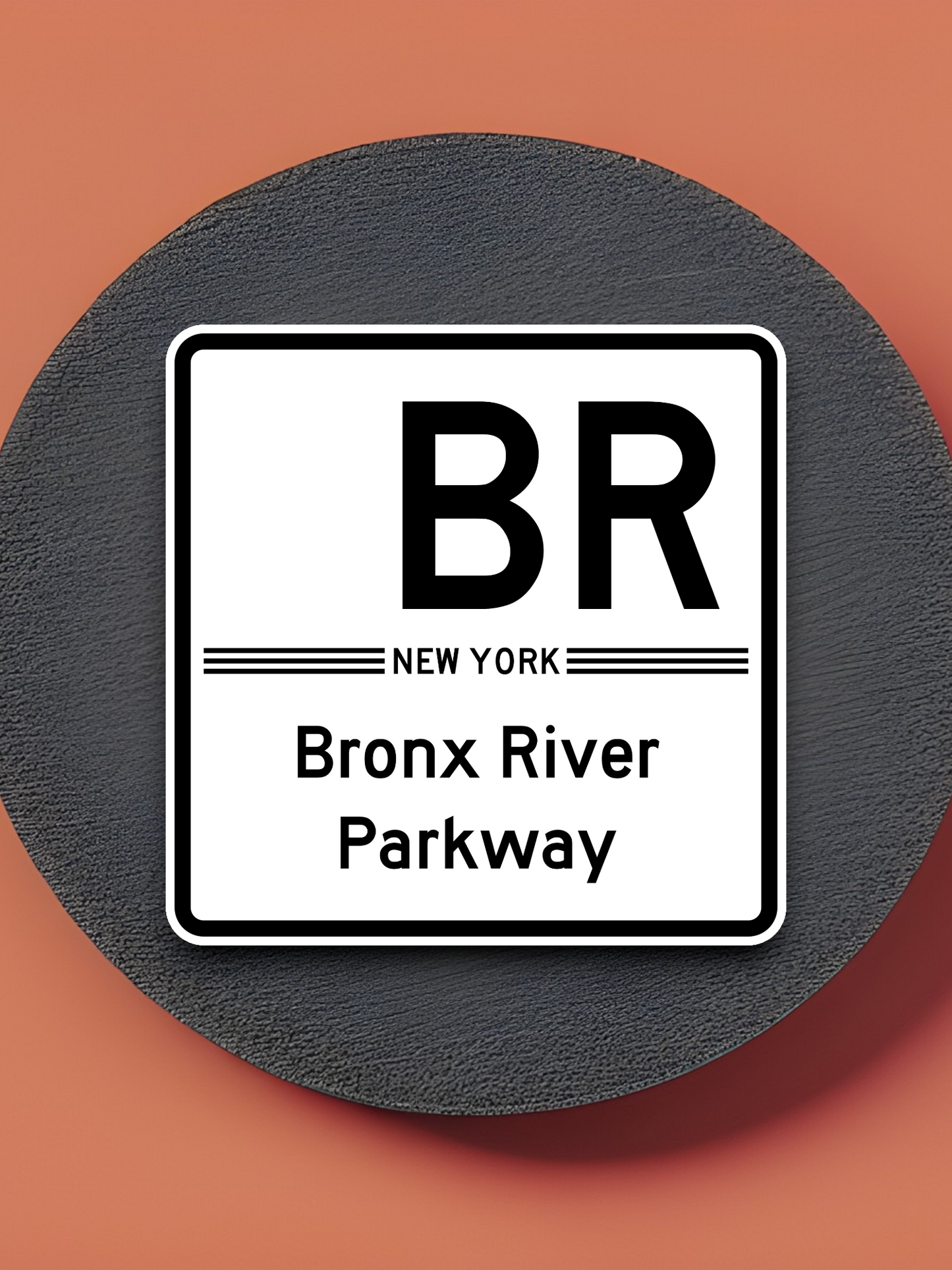 Bronx River Parkway Shield Road Sign Sticker