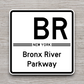 Bronx River Parkway Shield Road Sign Sticker