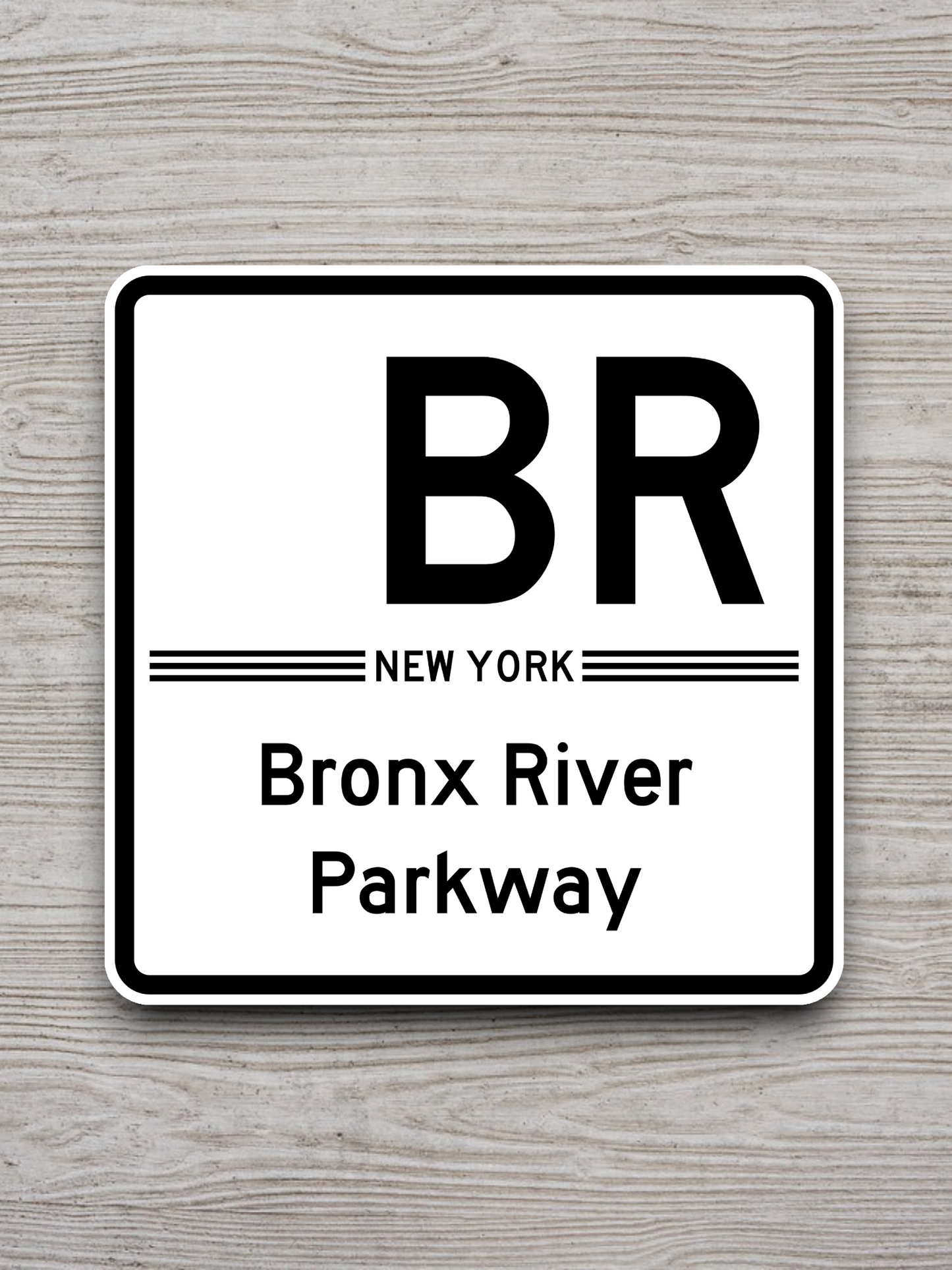 Bronx River Parkway Shield Road Sign Sticker