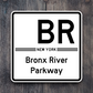 Bronx River Parkway Shield Road Sign Sticker