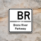 Bronx River Parkway Shield Road Sign Sticker