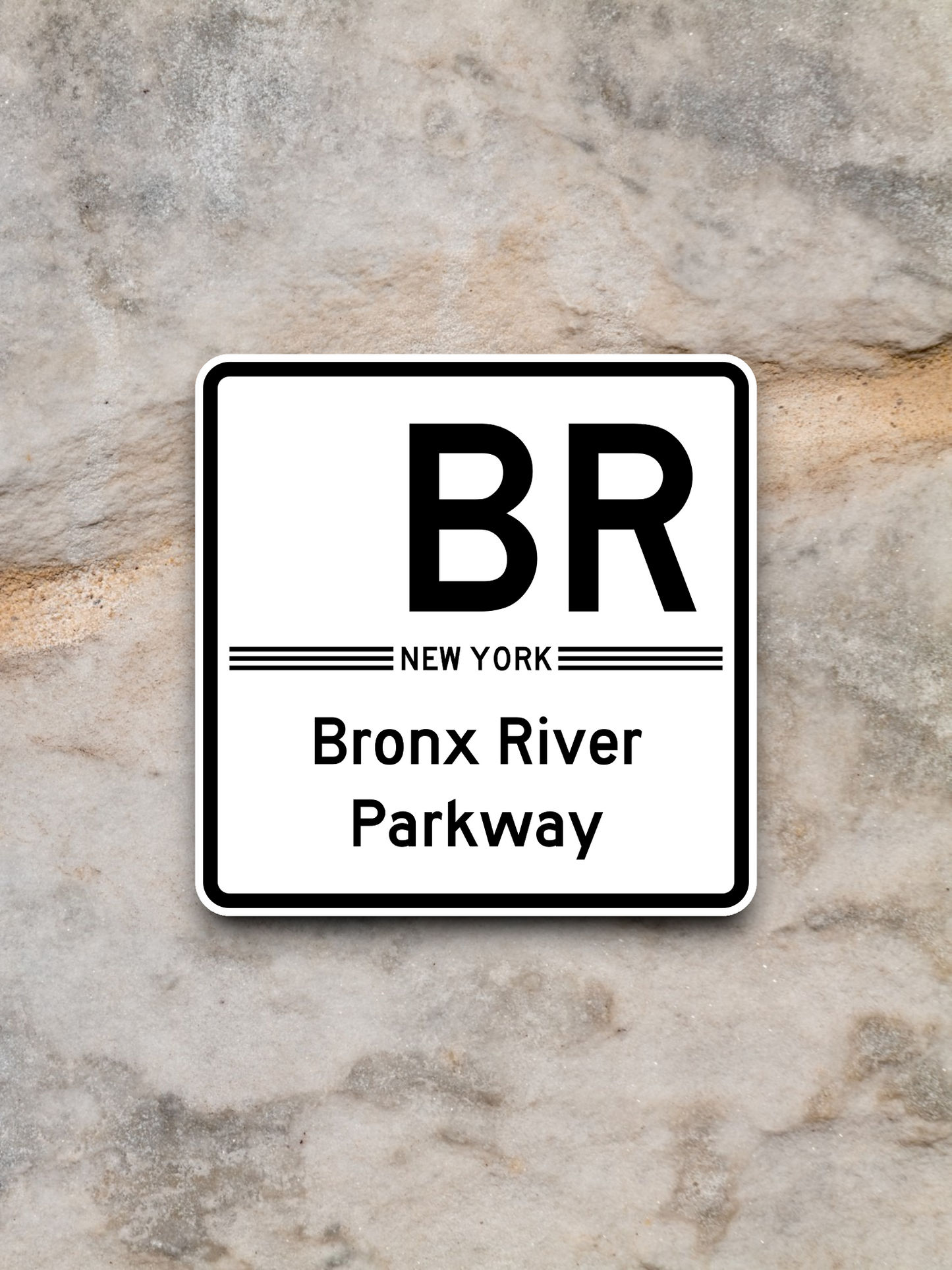 Bronx River Parkway Shield Road Sign Sticker