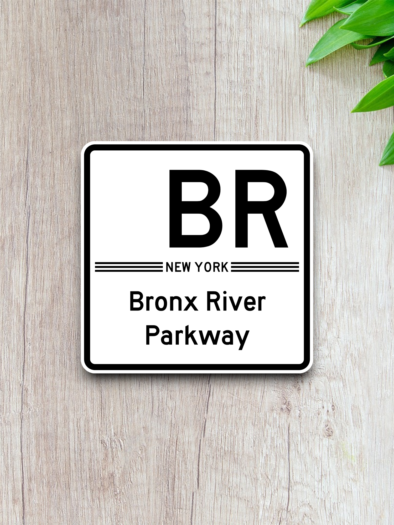 Bronx River Parkway Shield Road Sign Sticker