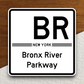 Bronx River Parkway Shield Road Sign Sticker