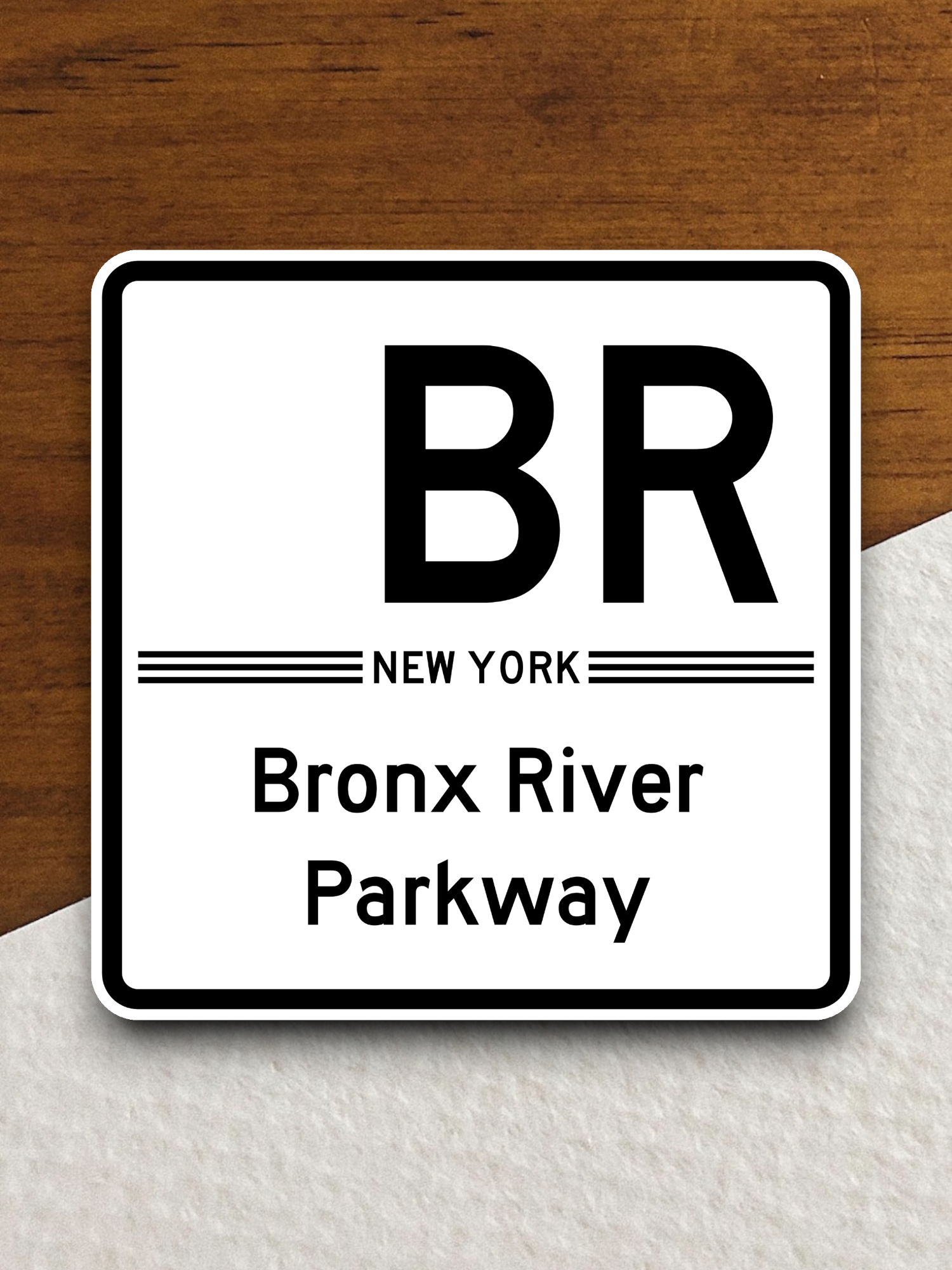 Bronx River Parkway Shield Road Sign Sticker