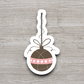 Brown Christmas Ornament Sticker