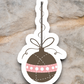 Brown Christmas Ornament Sticker