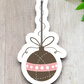 Brown Christmas Ornament Sticker