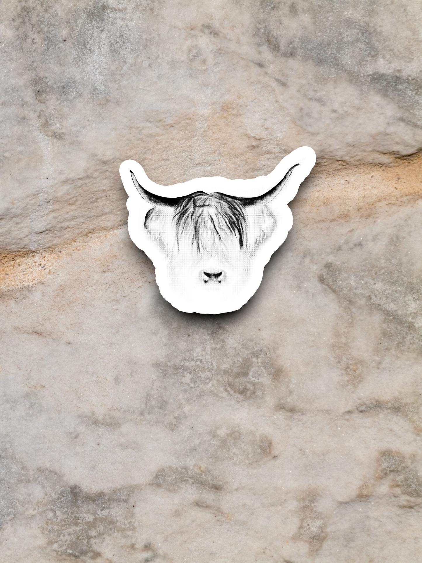 Faded Bull Sticker