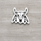 Bull Skull and Feathers Sticker