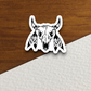 Bull Skull and Feathers Sticker