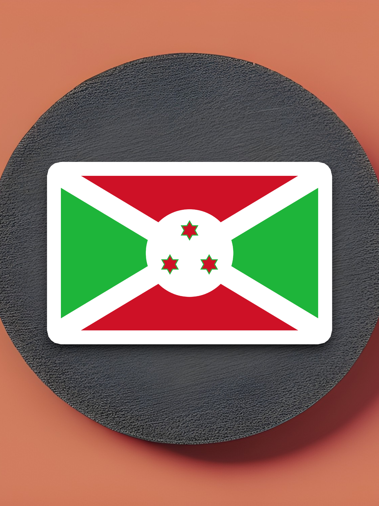 Burundi Flag - International Country Flag Sticker