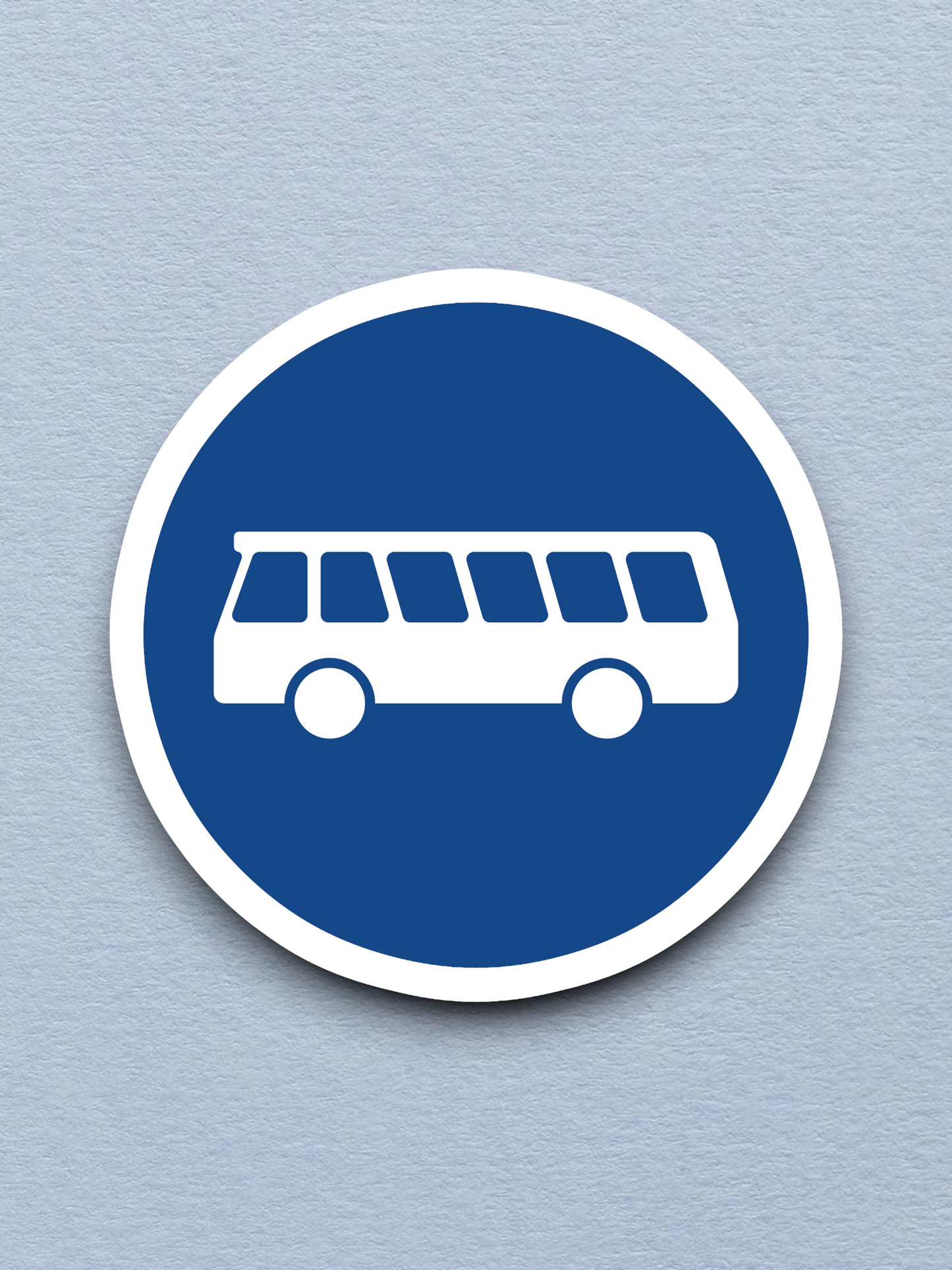 Bus Zone Ahead Road Sign Sticker