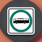 Bus Road Sign Sticker