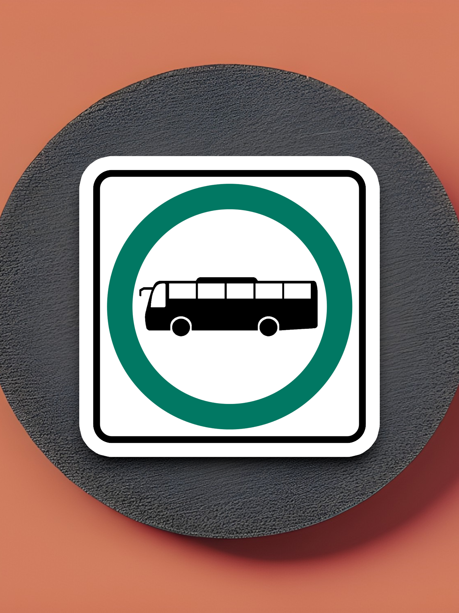 Bus Road Sign Sticker