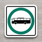 Bus Road Sign Sticker