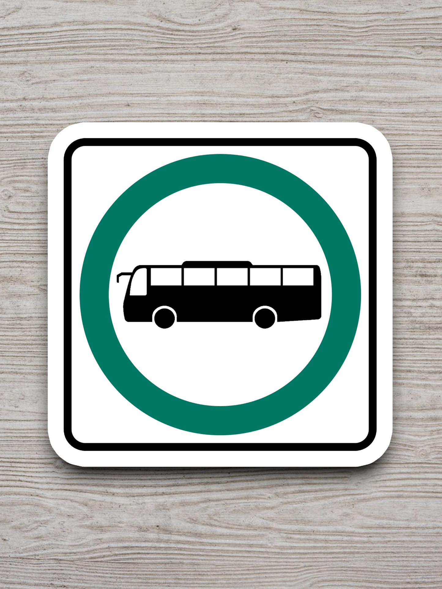 Bus Road Sign Sticker