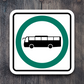 Bus Road Sign Sticker