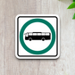 Bus Road Sign Sticker