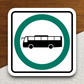 Bus Road Sign Sticker