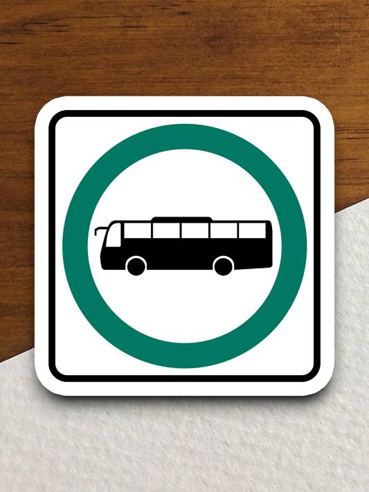 Bus Road Sign Sticker