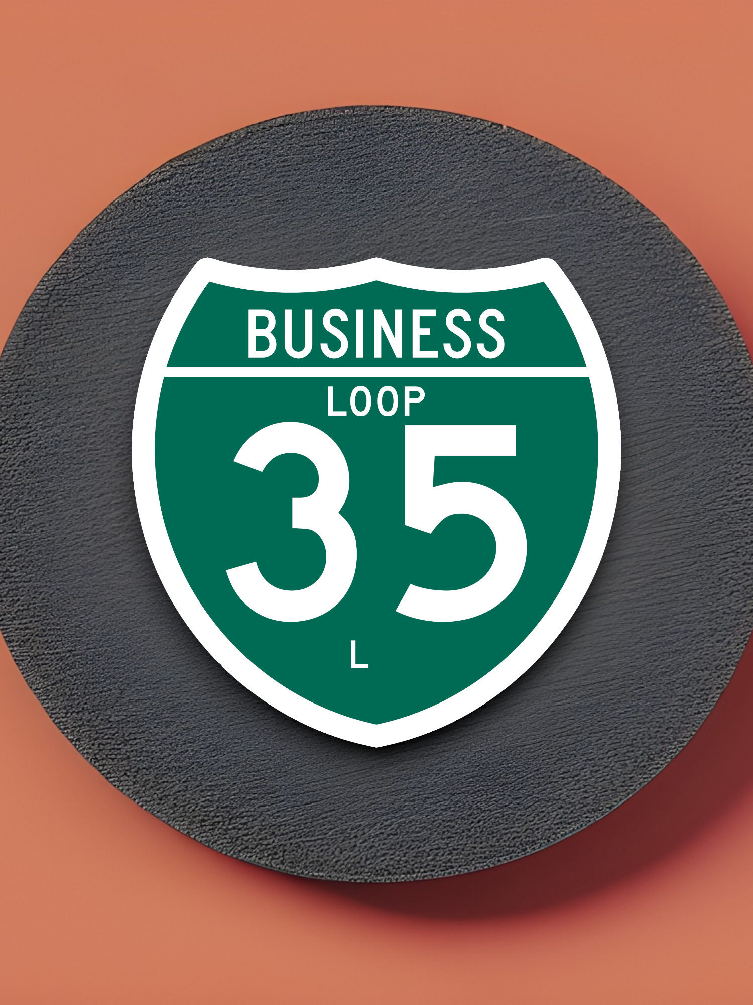 Business Interstate 35-L Texas Road Sign Sticker