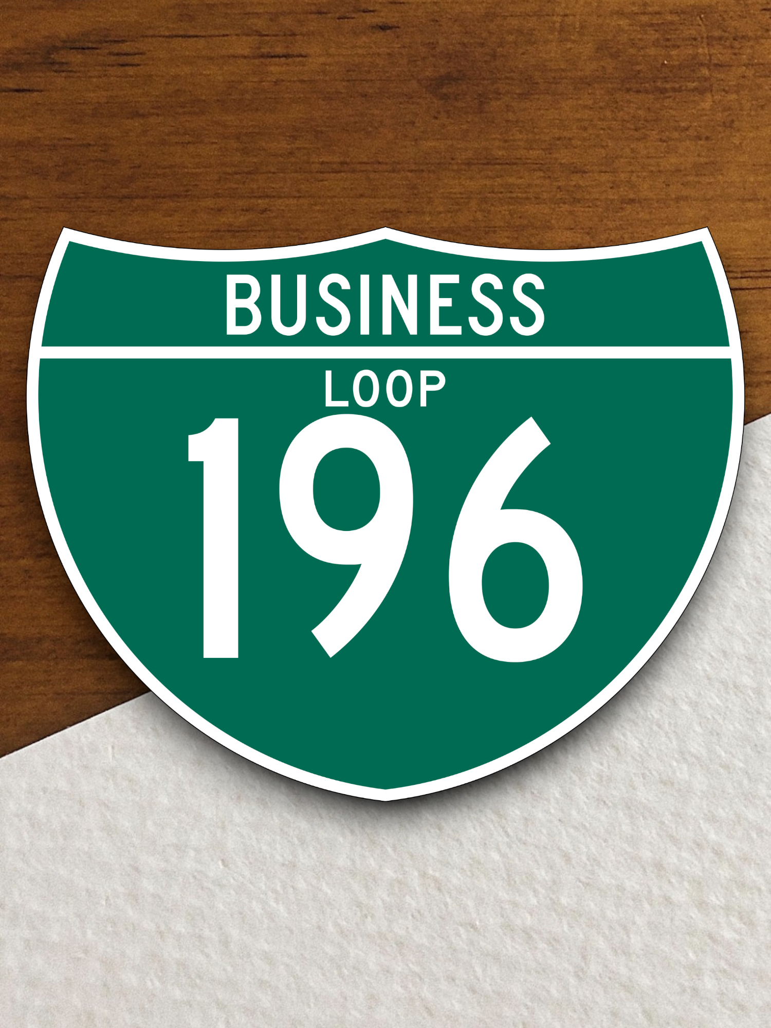 Business Loop 196 Road Sign Sticker
