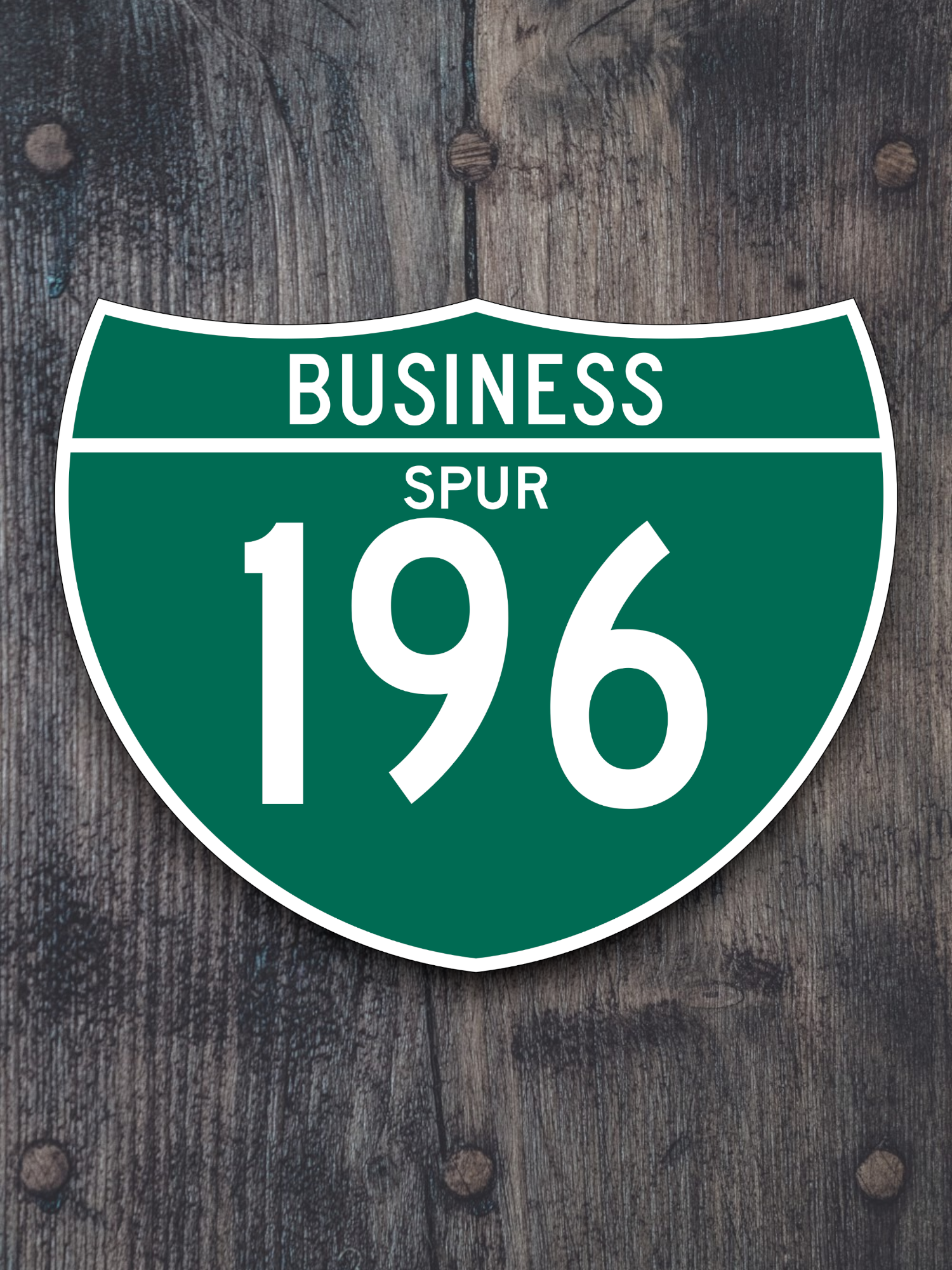 Business Spur 196 Road Sign Sticker