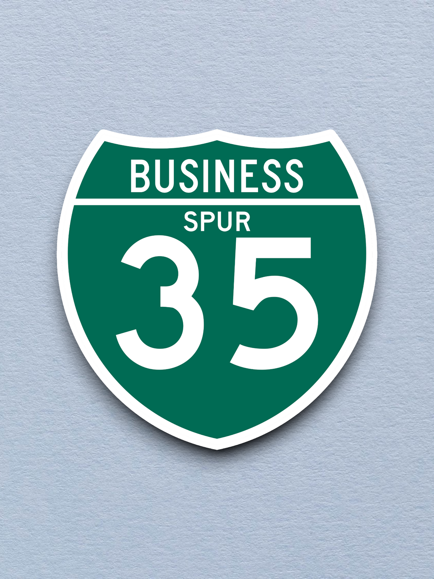 Business Spur 35 Road Sign Sticker