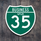 Business Spur 35 Road Sign Sticker