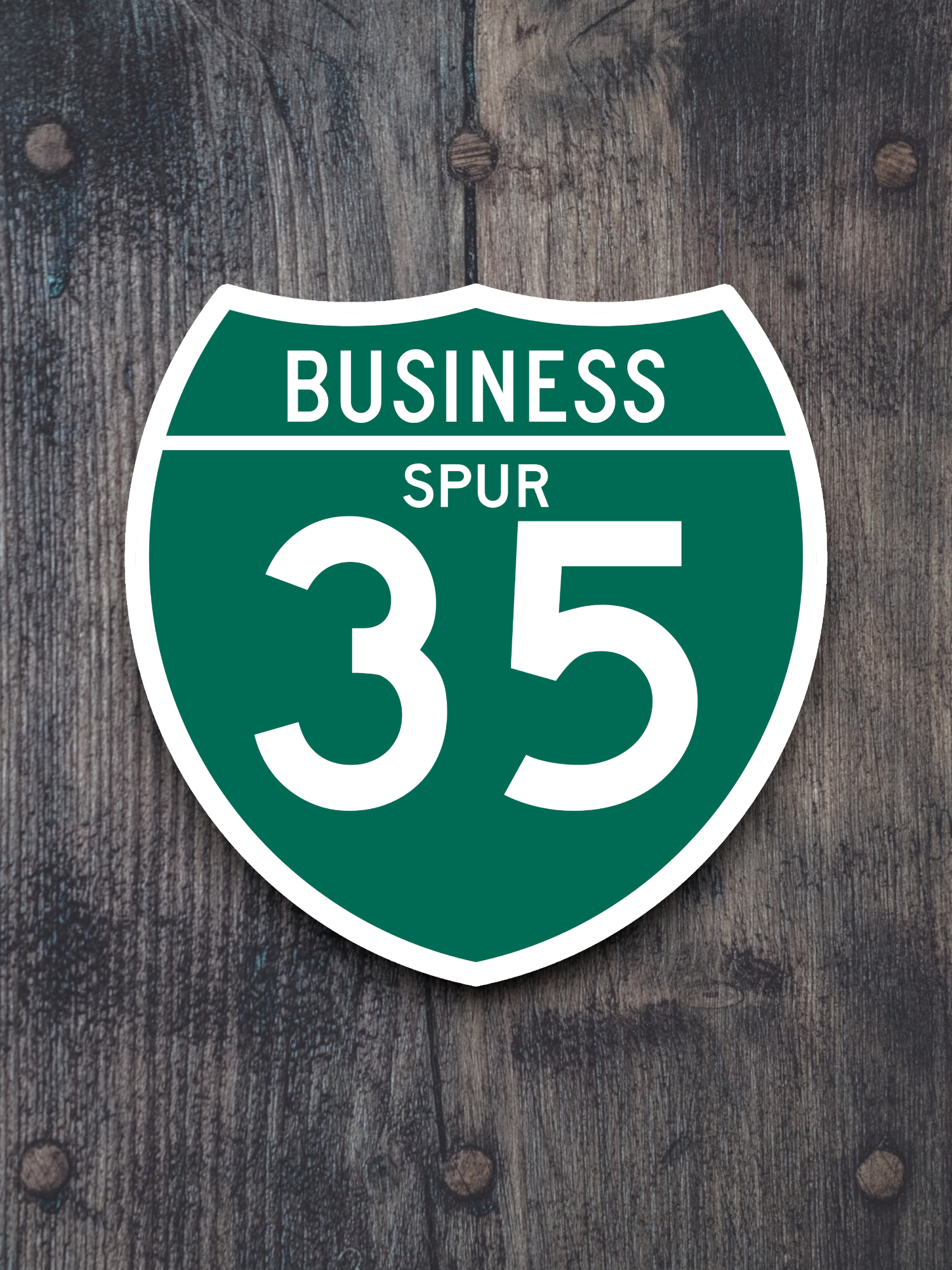 Business Spur 35 Road Sign Sticker