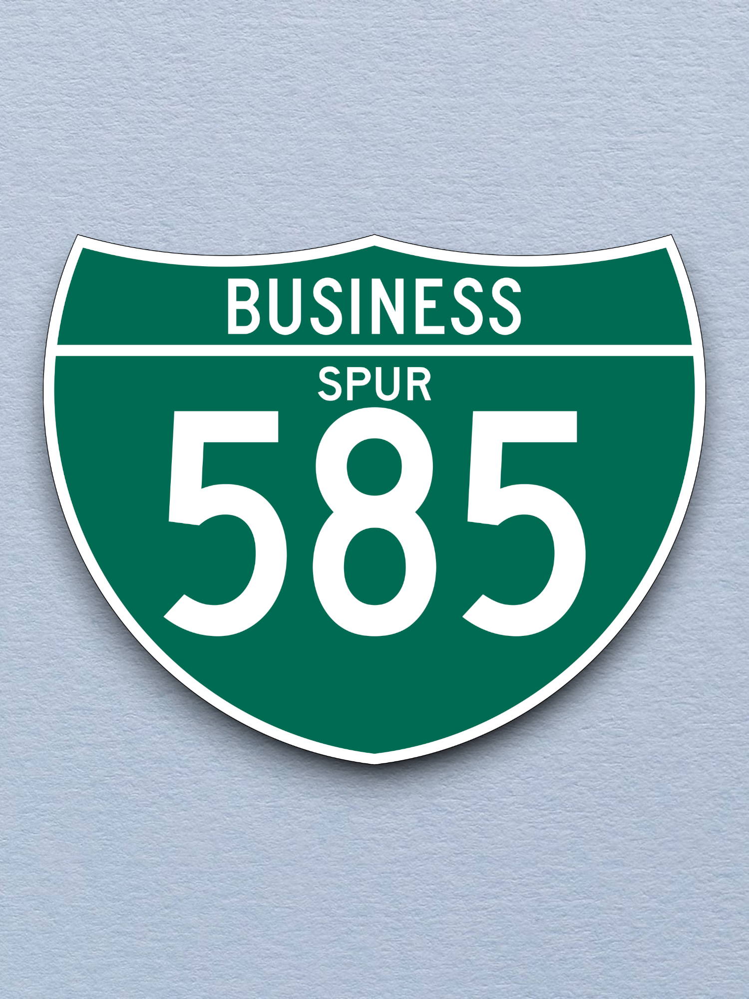 Business Spur 585 Road Sign Sticker