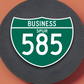 Business Spur 585 Road Sign Sticker