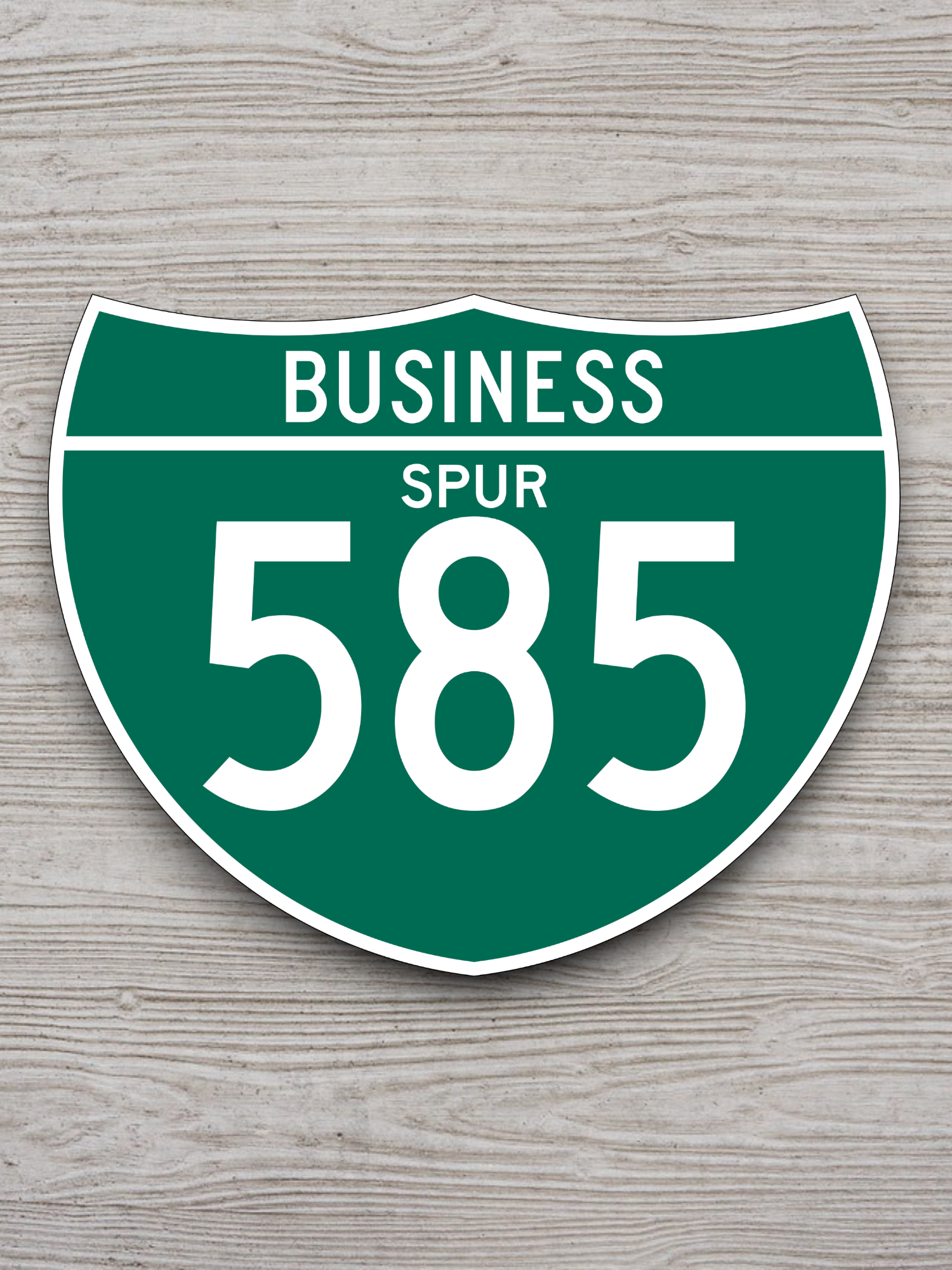 Business Spur 585 Road Sign Sticker