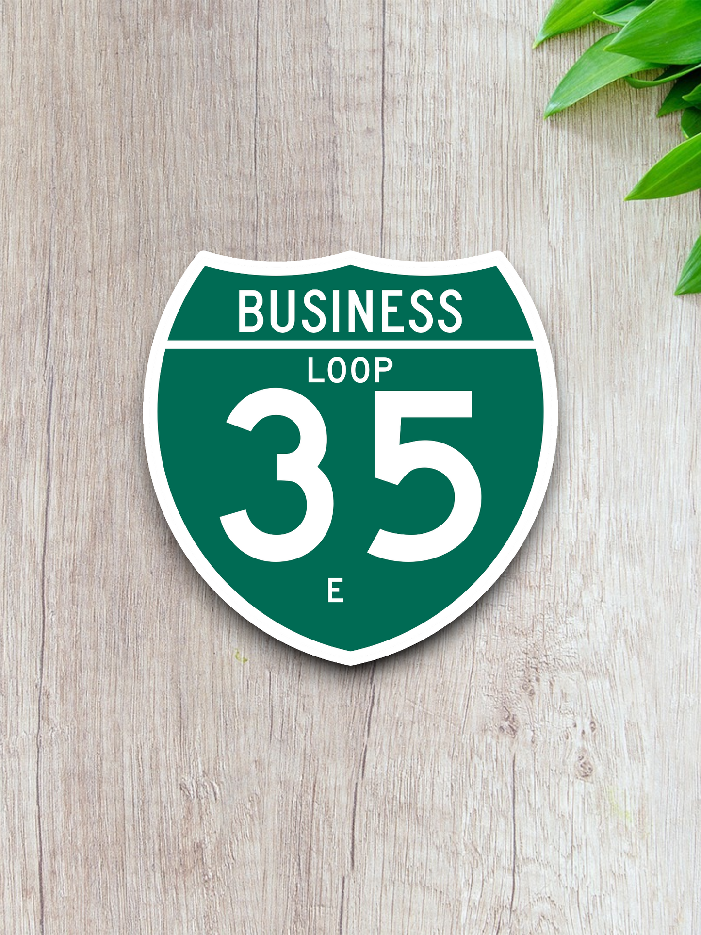 Business Spur Interstate 35-E Texas Road Sign Sticker