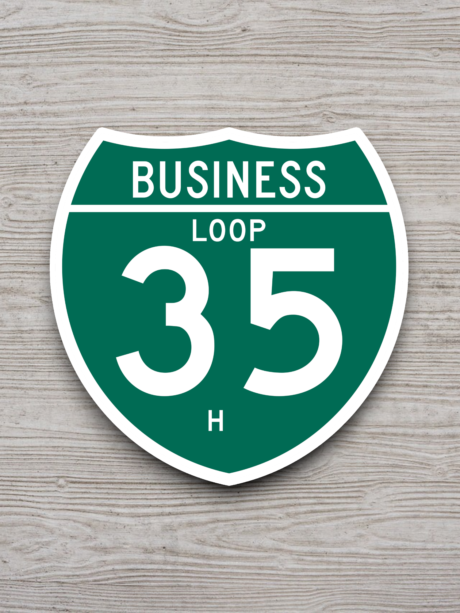 Business Spur Interstate 35-H Texas Texas Road Sign Sticker