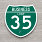 Business Spur Interstate 35-J Texas Road Sign Sticker