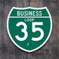 Business Spur Interstate 35-J Texas Road Sign Sticker