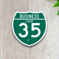 Business Spur Interstate 35-J Texas Road Sign Sticker