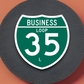 Business Spur Interstate 35-L Texas Road Sign Sticker