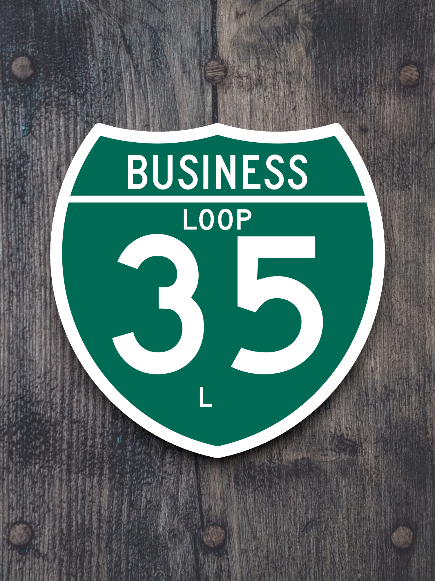 Business Spur Interstate 35-L Texas Road Sign Sticker