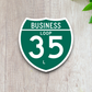 Business Spur Interstate 35-L Texas Road Sign Sticker