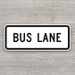 Bus lane United States Road Sign Sticker