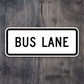 Bus lane United States Road Sign Sticker