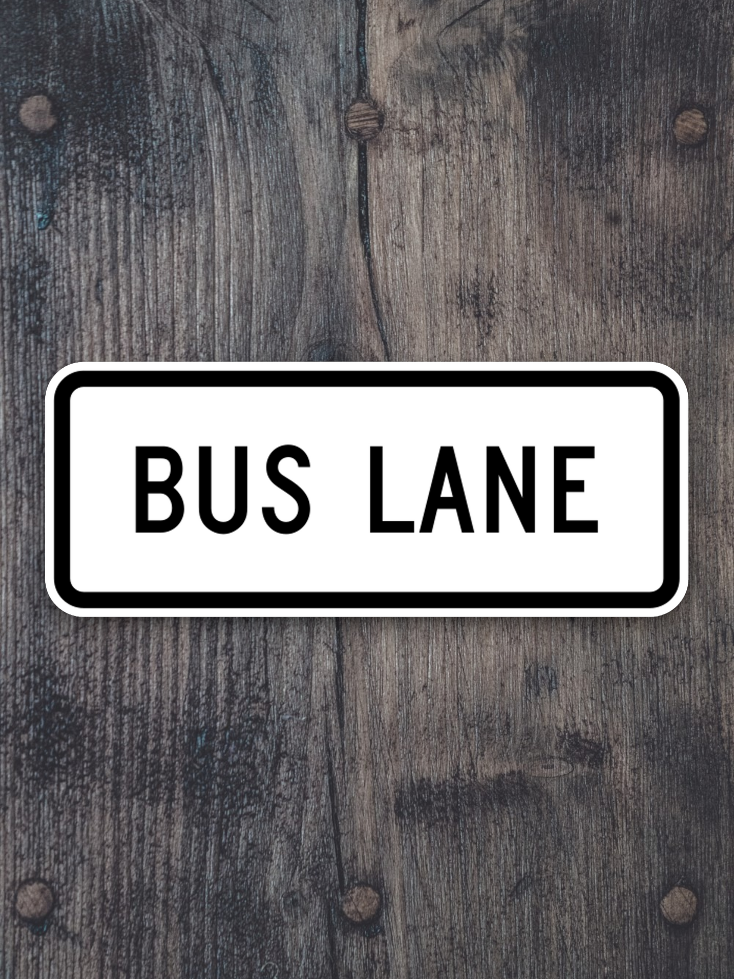 Bus lane United States Road Sign Sticker