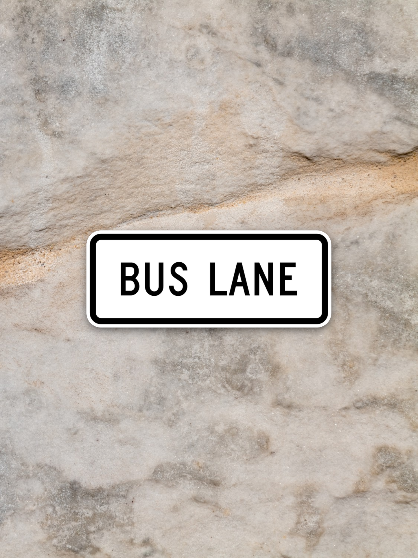 Bus lane United States Road Sign Sticker