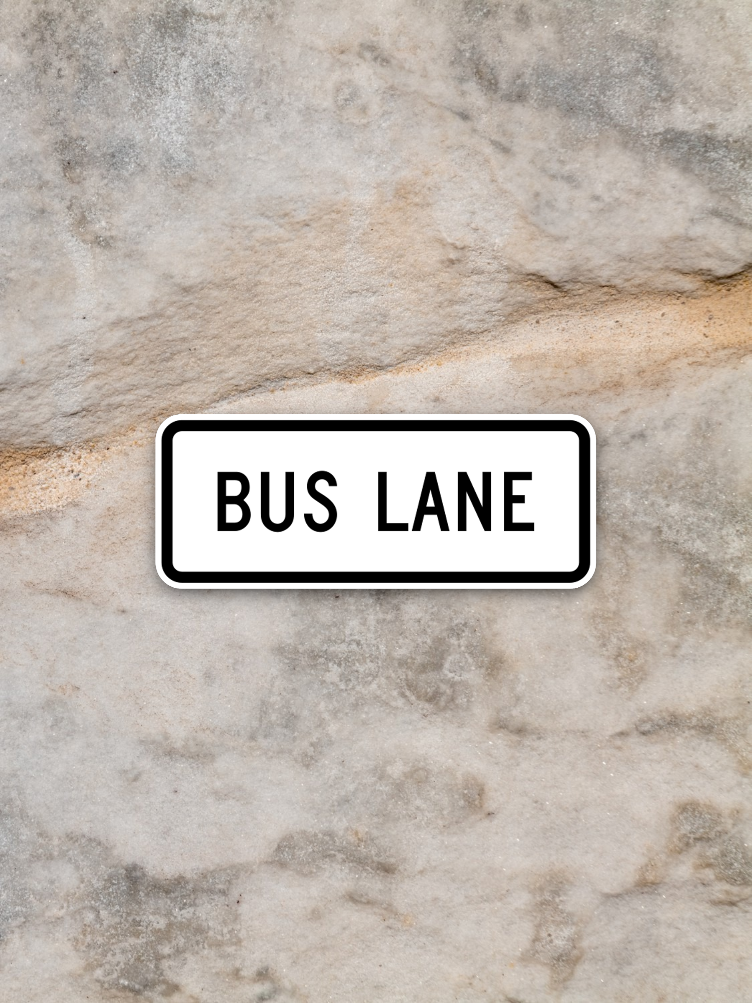 Bus lane United States Road Sign Sticker